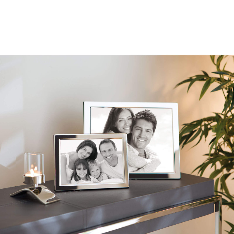 Silver Silver Plated Picture Frame, 20cm H x 15cm W