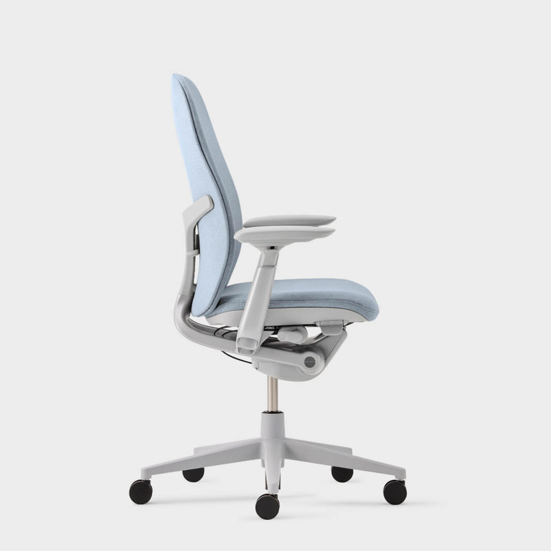 Haworth Zody Upholstered Office Chair - Standard Posture with Lumbar Support, Lake