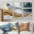 Toile naturelle avec cadre flottant