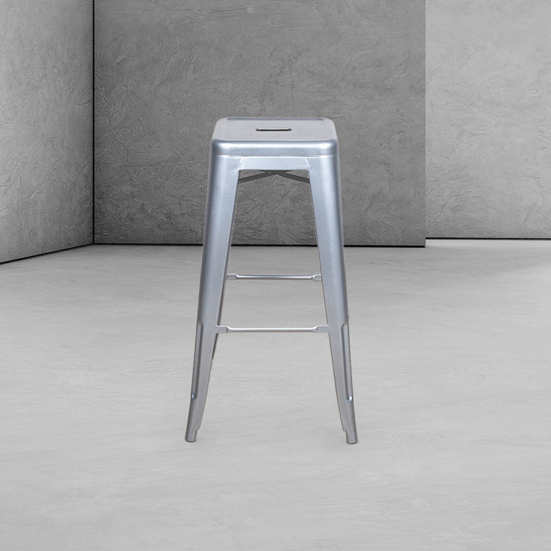 Tabouret 30 ", Argent flash