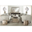 Petrified Solid Wood End Table