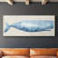 Baleine rustique I - Toile tendue avec châssis - Prêt à accrocher-107359603