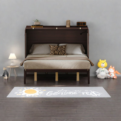 Space Saving Beds With Storage, Queen Wood Mdf Modern Murphy For Home