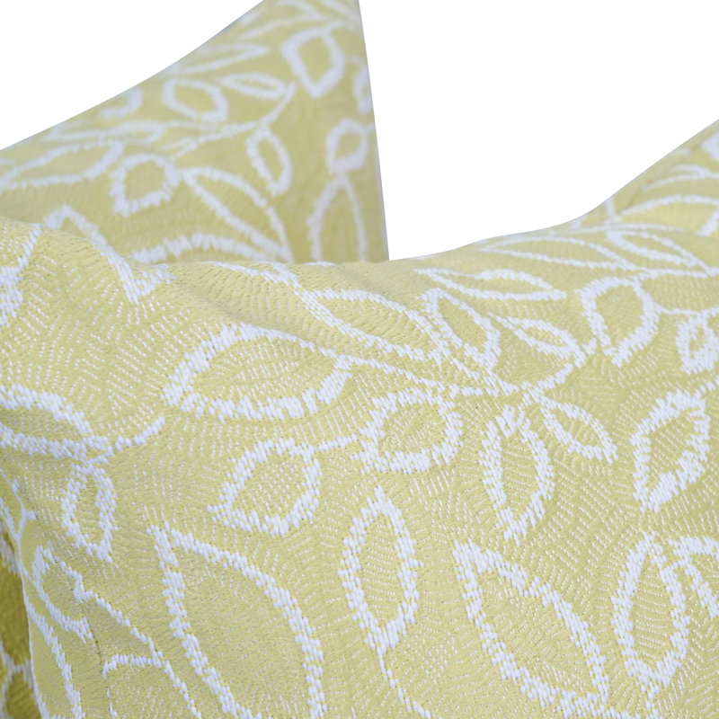 25_17-inch Jacquard Throw Pillows With Inserts (set Of 2), Florian Pineap