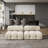 Cylar 2-Piece Upholstered Modern Velvet Armless Modular Loveseat Sofa-1104837837