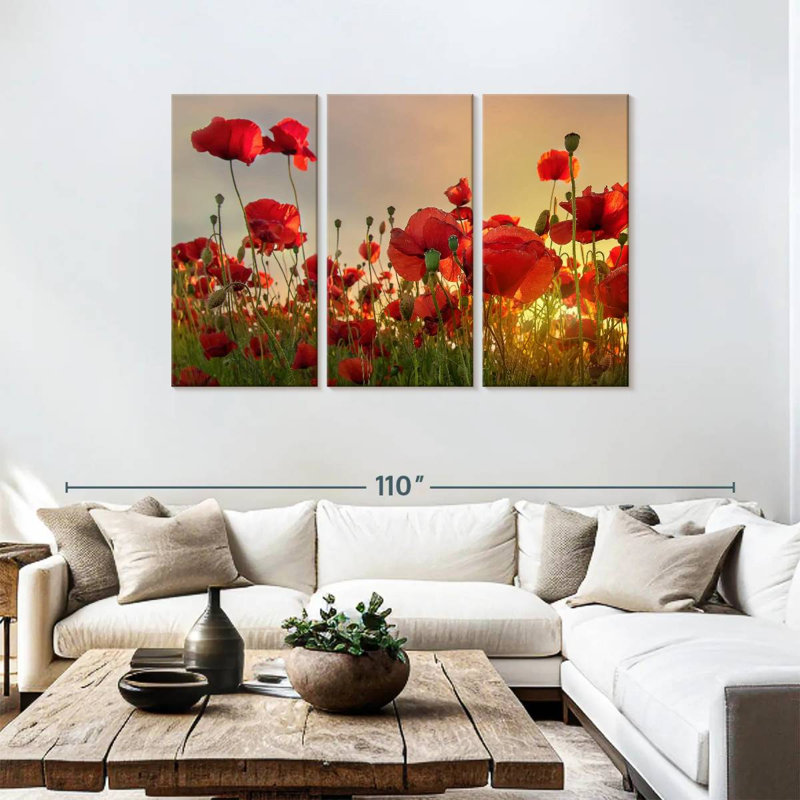 Coquelicots Harnek, H 48 po x l 74 po