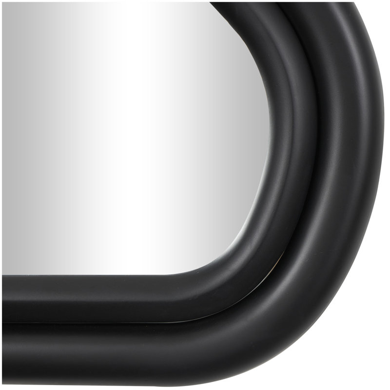 Miroir mural moderne Grifton, Noir