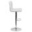 Ahlijah Contemporary Quilted Vinyl Adjustable Height Barstool with Chrome Base-1340993478