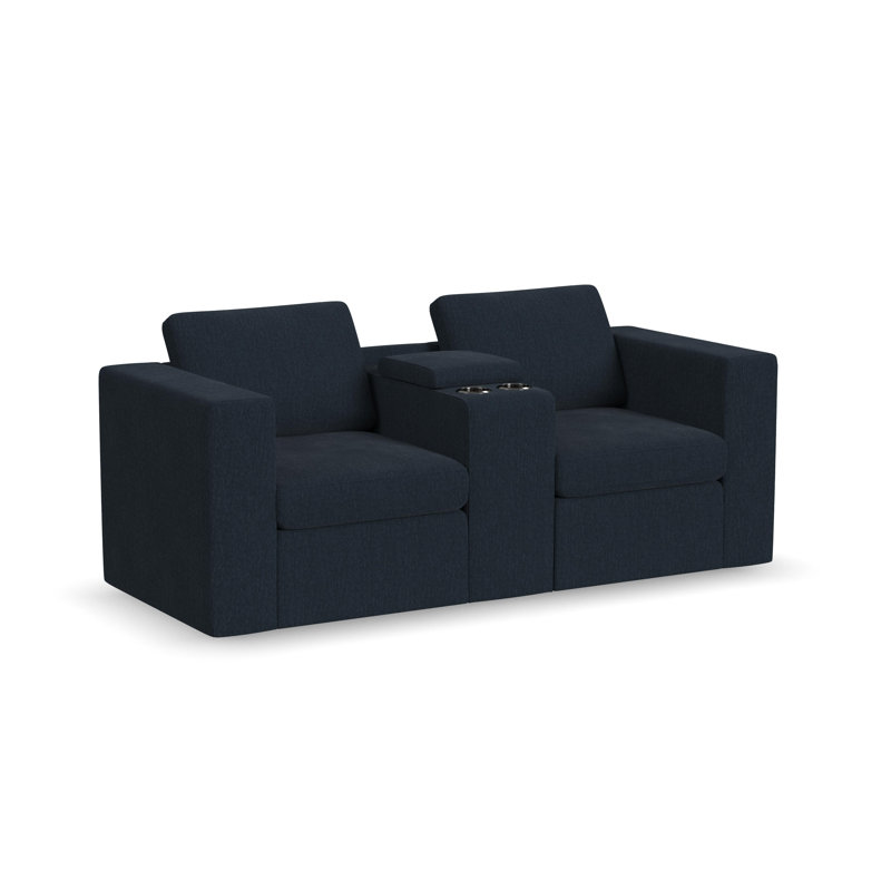Sky Loveseat Console Track Smoke 24