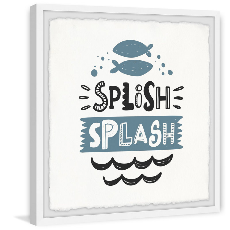 « bain time fun »-cadre photo imprimé sur papier, H 24 po x l 24 po x P 1,5 po