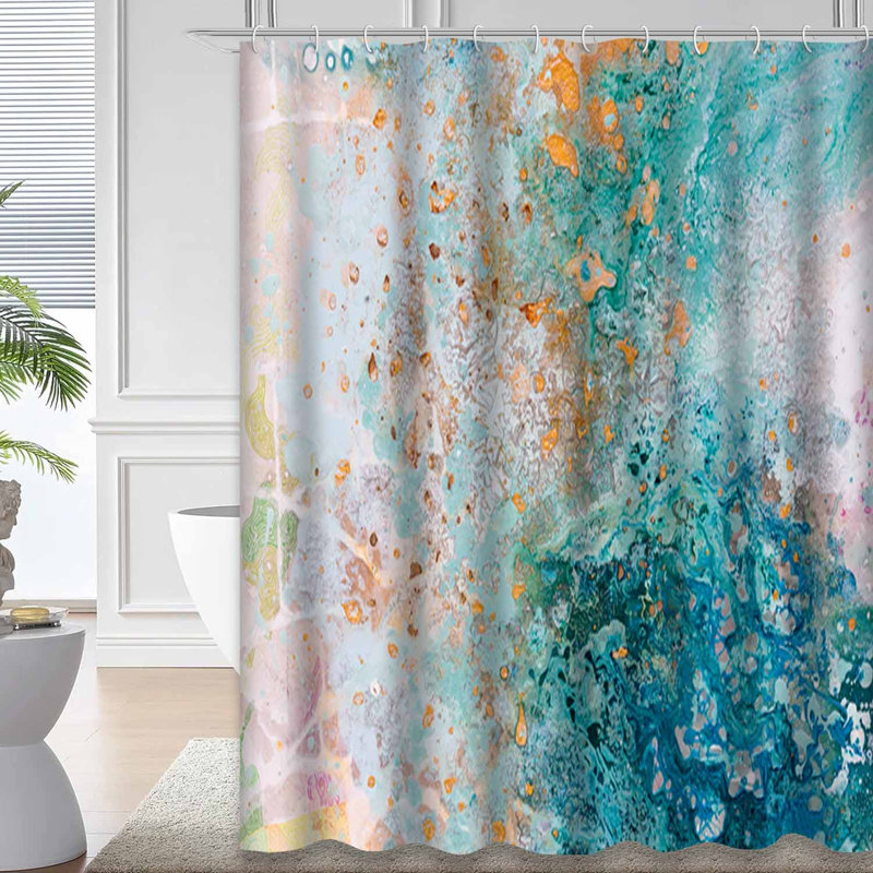 Rideau de douche Abstract Water, L 72 po x l 72 po