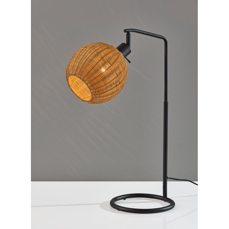 Maeve Table Lamp, Black, Beige