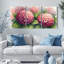 Hydrangea, reproduction d'art sur toile tendue sur toile, ensemble de 3-43220442