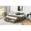 Lit plateforme avec 6 tiroirs de rangement-851631180