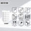 Gobelet de salle de bain à bulles texturé Better, tasse de rinçage en résine imperméable avec base antidérapante, accessoires de salle de bain pour meuble-lavabo, blanc-126634460
