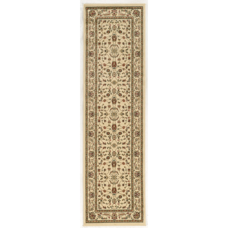 Tapis blanc cassé Weisgerber, Tapis de couloir 2 pi 2 po x 7 pi 7 po
