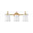Honey Medium 3-Light Bath Vanity Fixture with Cased Opal Glass