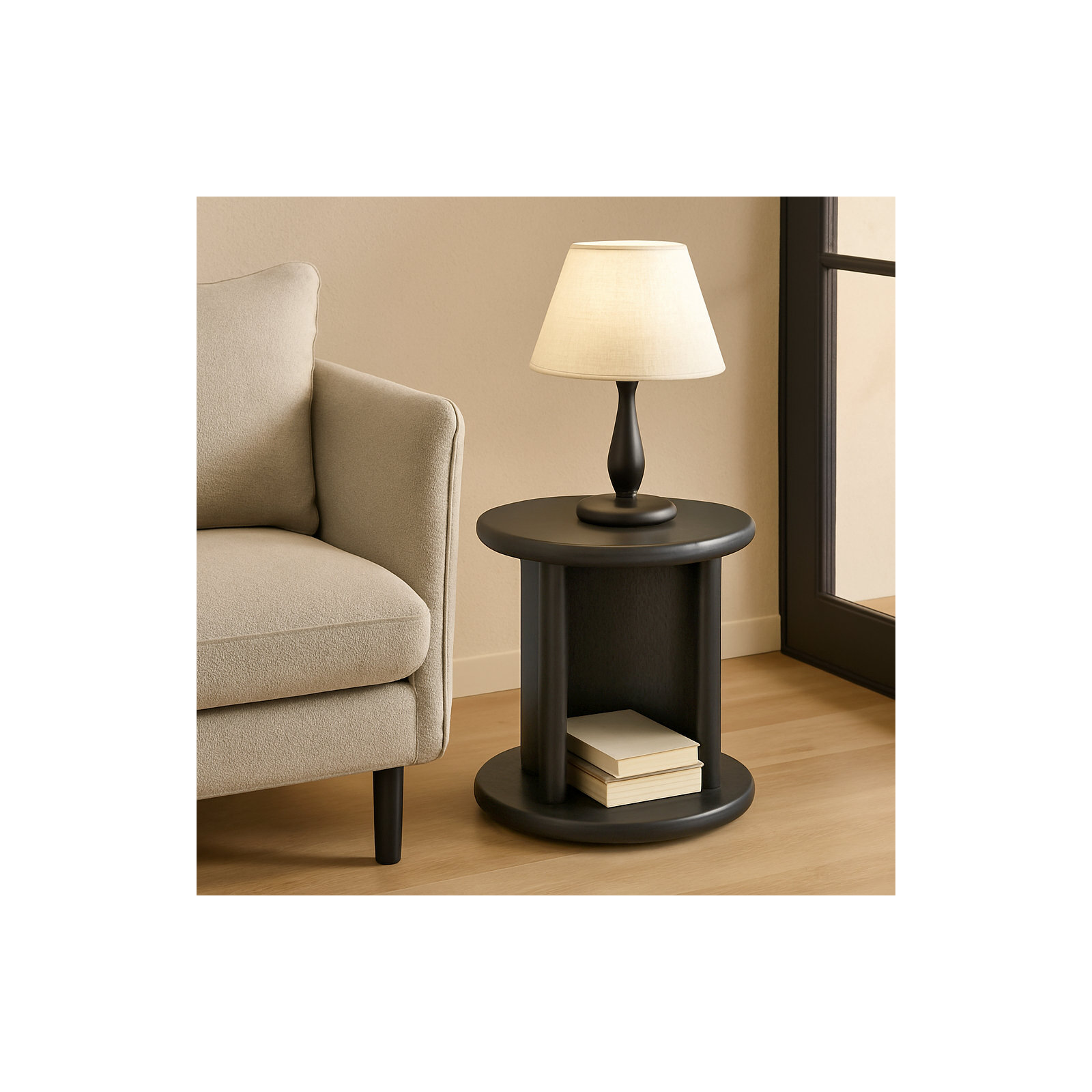 Circa End Table, Black