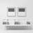 Geneva 84" Wall-Mounted Double Bathroom Vanity Set with Mirror-515009992-461471886
