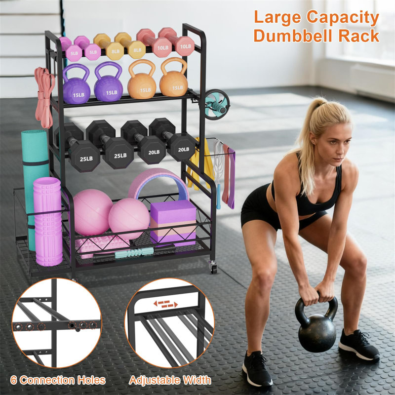 Metal Freestanding Multi-Use Sports Rack