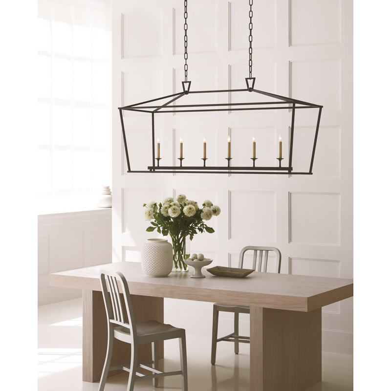 Chapman & Myers Darlana Large Linear Lantern, Polished Nickel