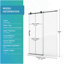 Porte de douche coulissante simple, porte coulissante sans cadre pour salle de bain-124898773