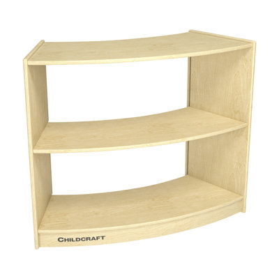 3 Compartment Manufactured Wood Shelving Unit