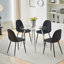Bivian Round Glass Top Dining Table with Iron Base-1357086297