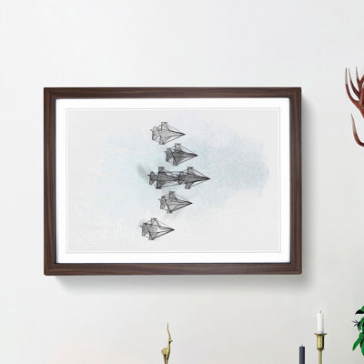 U.S. Air Force Thunderbird Jets in Abstract - Picture Frame Graphic Art Print