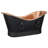 67" Hammered Double Slipper Bathtub With Rings-99023266