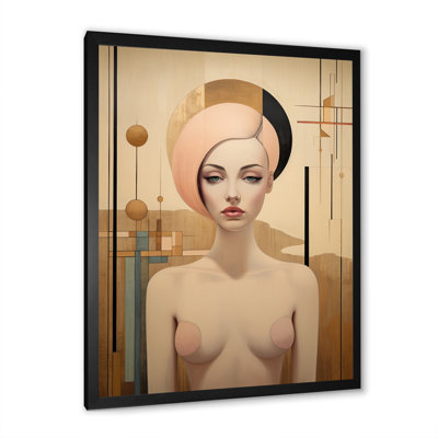 Portrait graphique de sensualité Art Nouveau