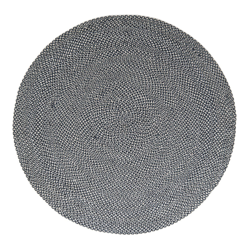 Tweed Braided Jute Rug, Round 6'1"