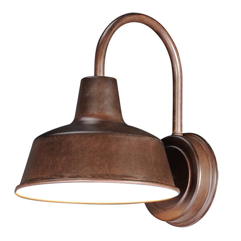 Luminaire de grange d'extérieur Alexandrina, Bronze Empire, H 10,75 po x l 8,25 po x p 10,5 po