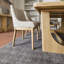 Stratos Wood 96" Dining Table in Raw Oak Finish with Clean Modern Design
