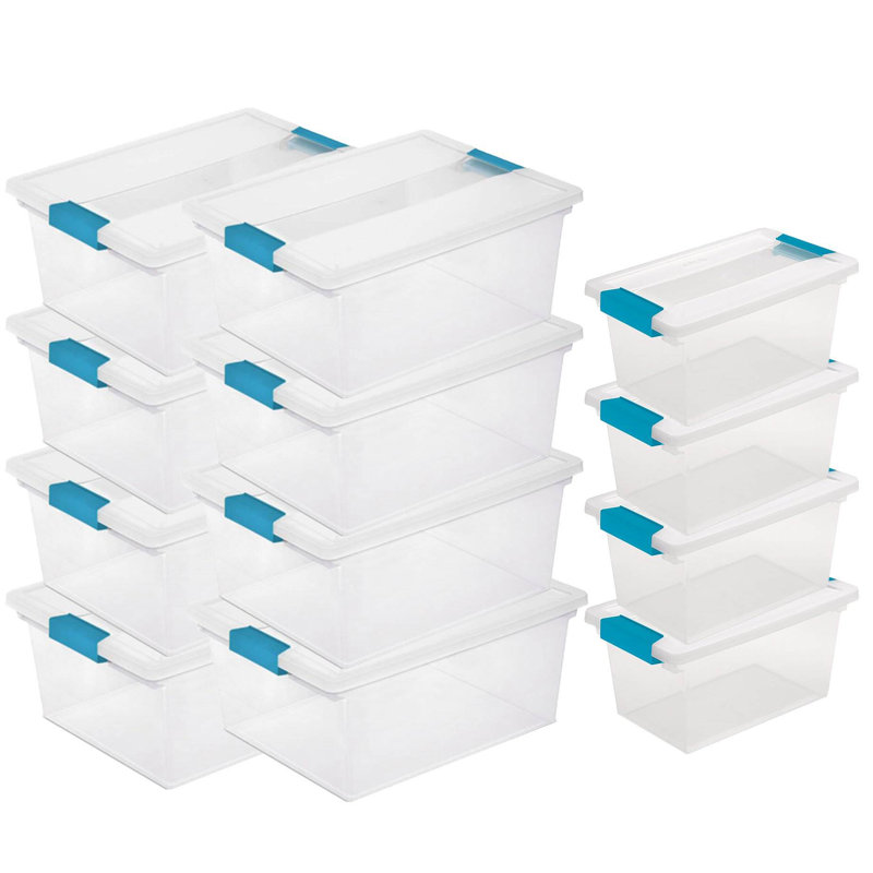 Boîte de rangement à pince profonde et boîte à pince moyenne Sterilite