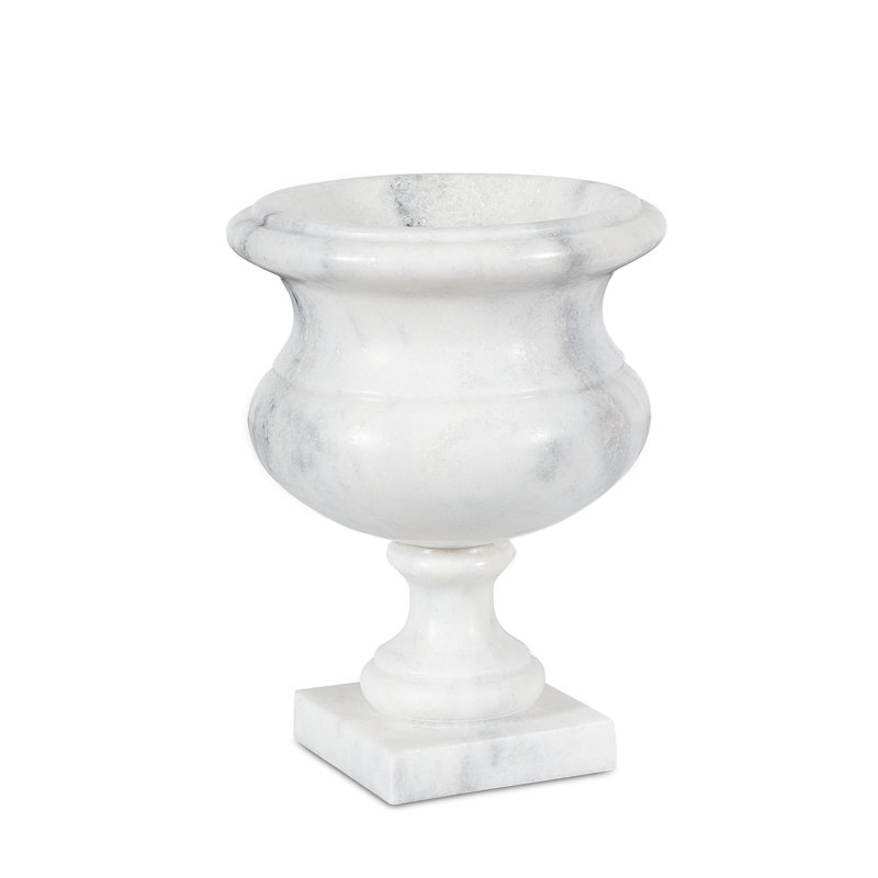 Ambaji Marble Jar, 13" H x 10" W x 10" D