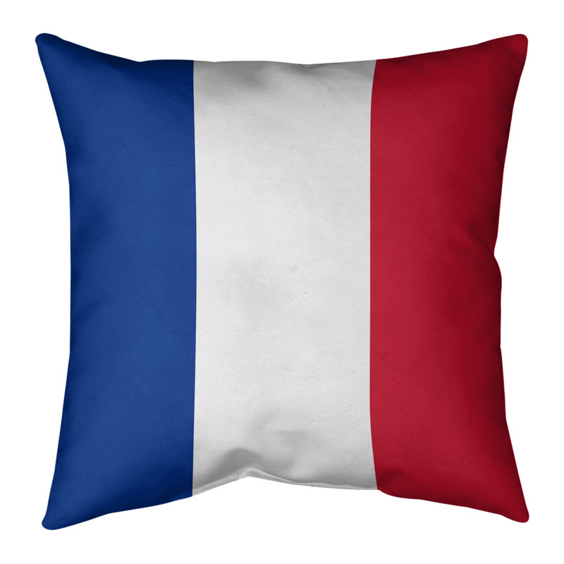 Coussin décoratif , 14 po x 14 po, Duvet synthétique, Blanc