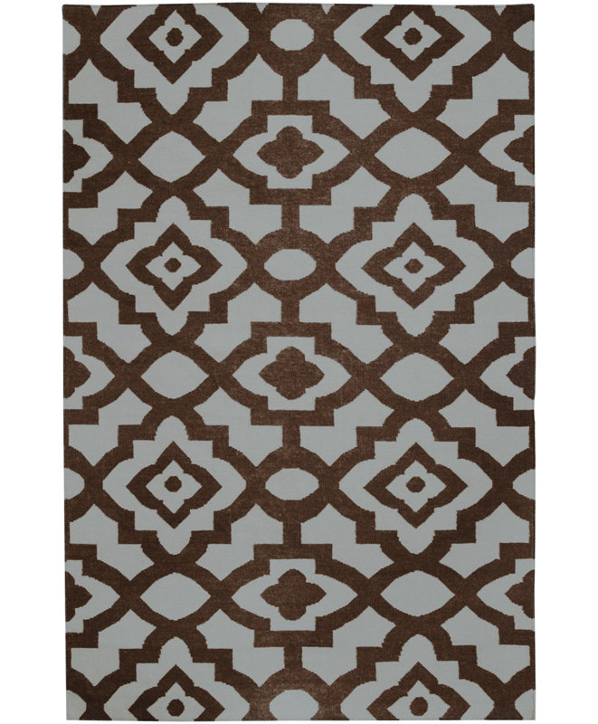 Tapis brun / gris Wapping, Tapis de couloir de 2 pi 6 po x 8 pi