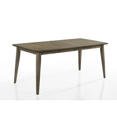 Contemporary Dining Table In Vintage Walnut - 72" Wide Rectangle With Distressed Wood Touch Rectangular Finish And Natural Draw