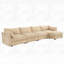 Canapé 4 places avec tiroirs de rangement et 1 repose-pieds-266478053-266478054-266477853