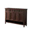 Banc de rangement en bois manufacturé foncé et café foncé