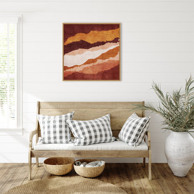 «Cracked Earthen Layers 2» par Emel Tunaboylu, reproduction d'art sur toile encadrée