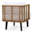 Fauteuil club d'extérieur moderne - Structure en bois et bois avec pieds en tissu