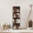 Rotating Bookshelf, 4 Tier Small Bookcase Corner Shelves Display Storage Tower Space-saving Revolving For Small Space Walnut-1915907105-1917810607
