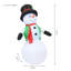 Bonhomme de neige gonflable Holly Jolly