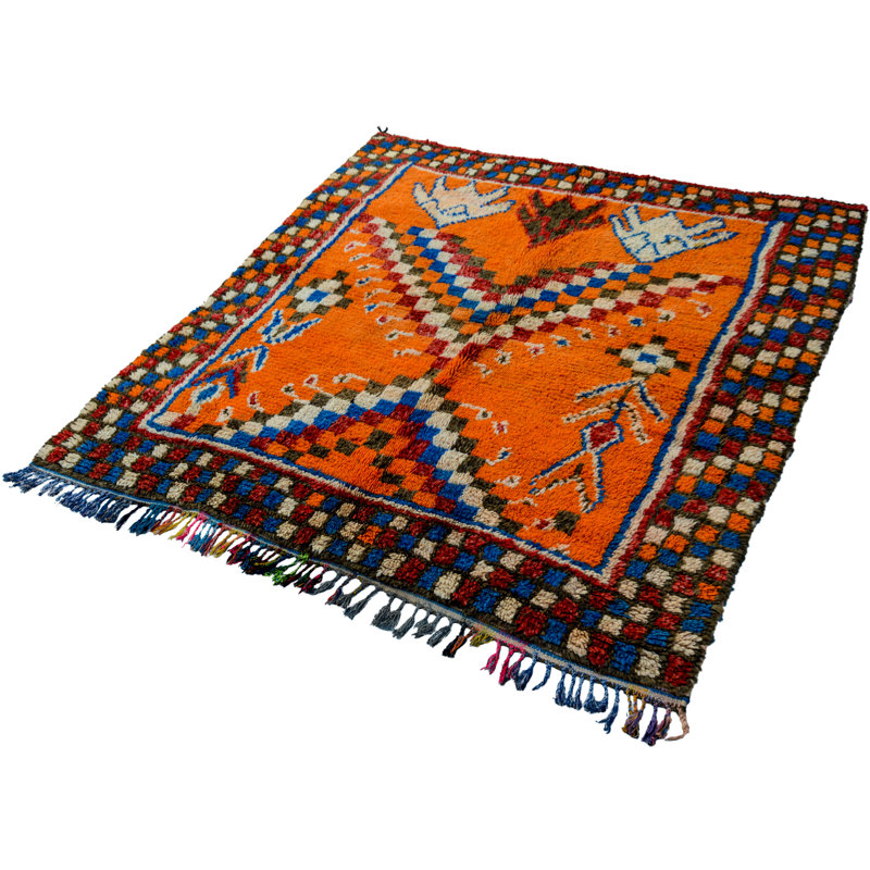 One-of-a-Kind Square 5'4" Hand Knotted Area Rug