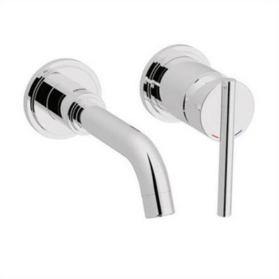 Atrio Single Handle Wall Mount Bathroom Faucet