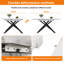 Extendable Metal Base Dining Table