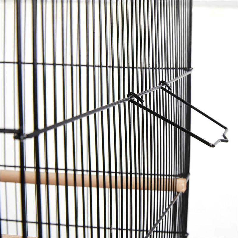 Cage à oiseaux avec perchoir Taylorsville, Noir