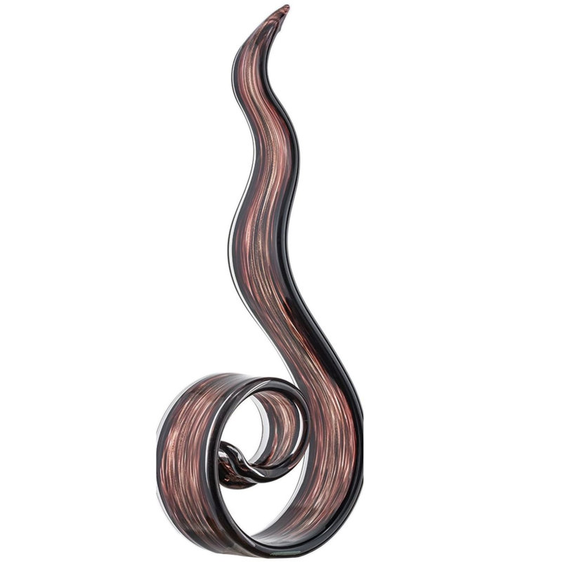 Sculpture en verre soufflé à la main 11,4 po